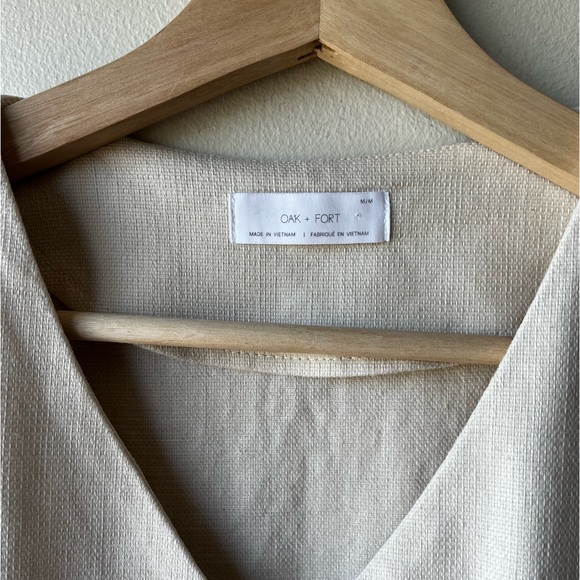 OAK + FORT Linen Blend Dress - Picture 3 of 6